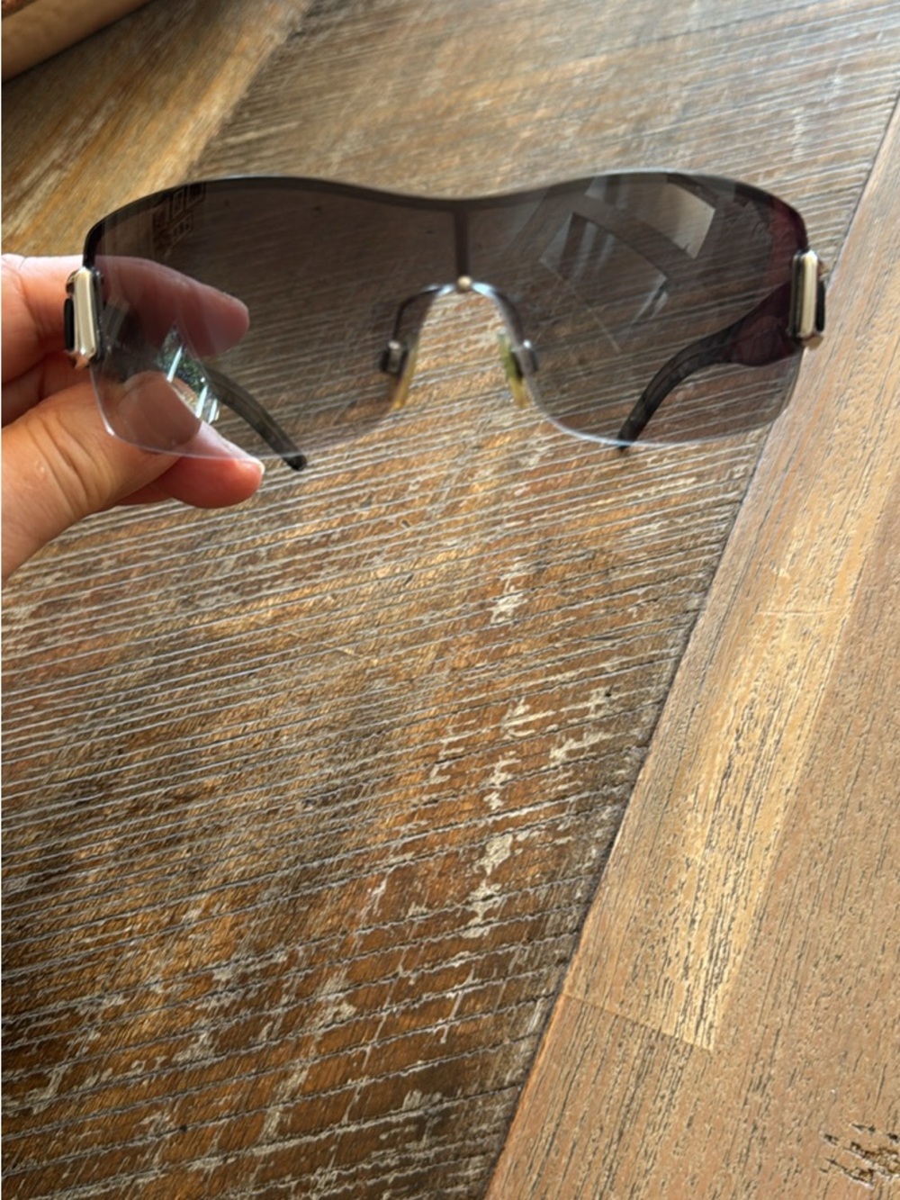 Burberry Women's Shield Sunglasses in Smoke Gray with Silver Accents